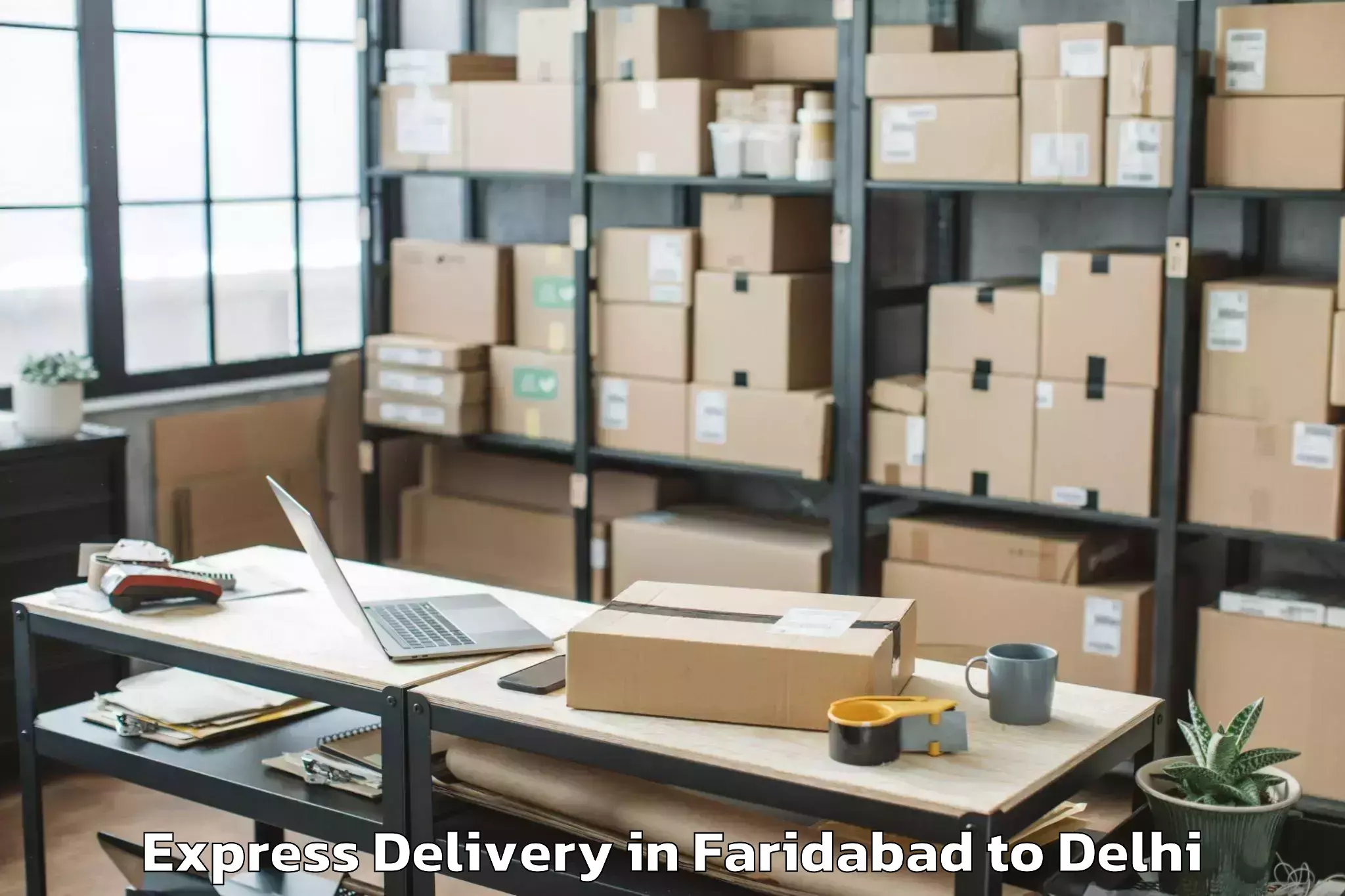 Professional Faridabad to Jmd Kohinoor Mall Express Delivery